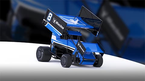 Dirt Outlaw Micro Sprint Car - Winged